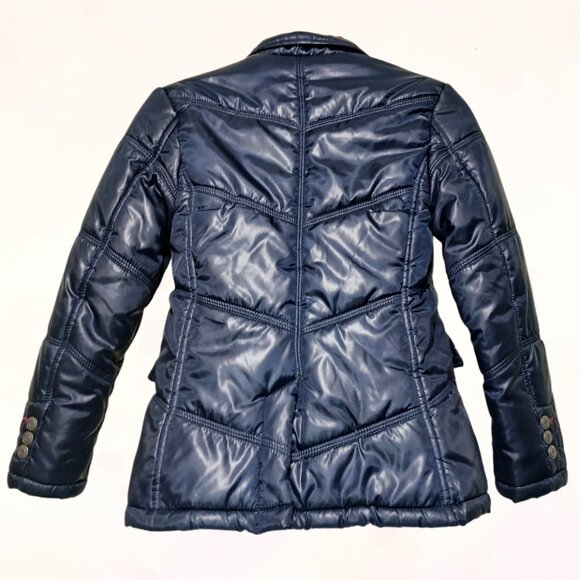 Tommy Hilfiger Big Kids NavyBlue Double Layer Puffer/Quilted Winter Jacket S8/12 - Picture 9 of 16